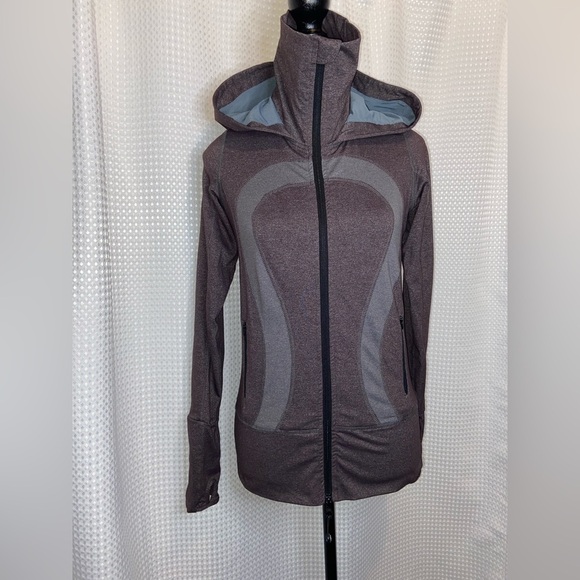 Women’s LULULEMON ATHLETICA heather plum and gray In stride Jacket size 6 - Picture 1 of 16